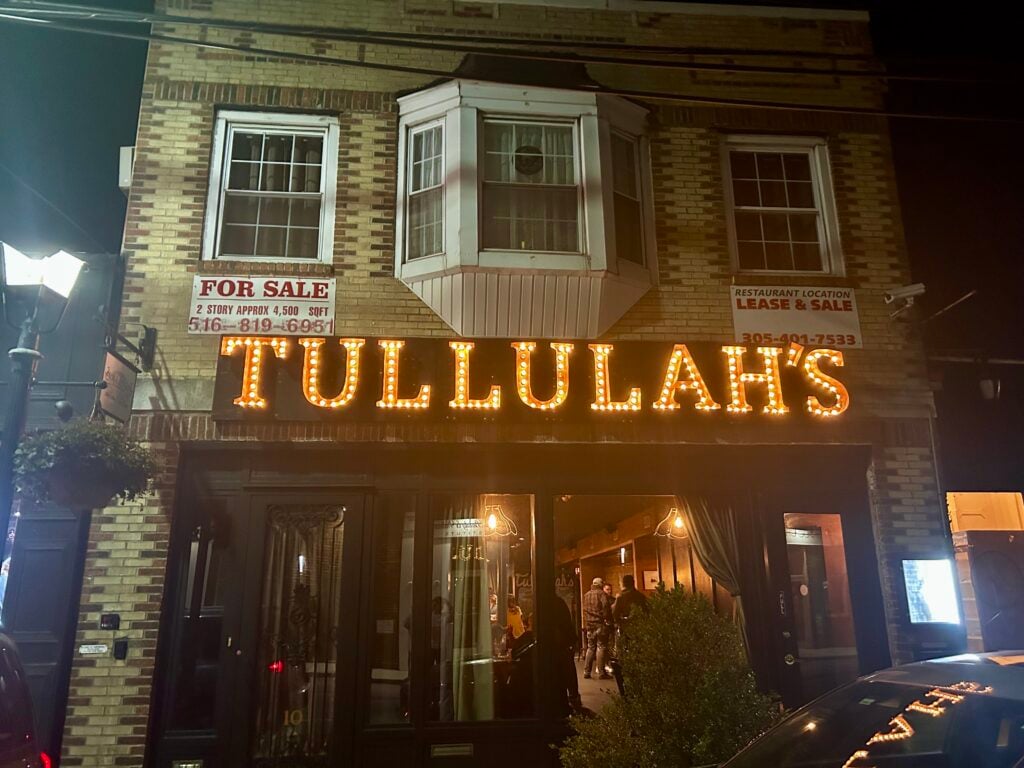 Tullulah's as it appeared Saturday night at 12 4th Ave. in Bay Shore, where it opened in 2006 as a sandwich shop. (Credit: Michael Campbell)